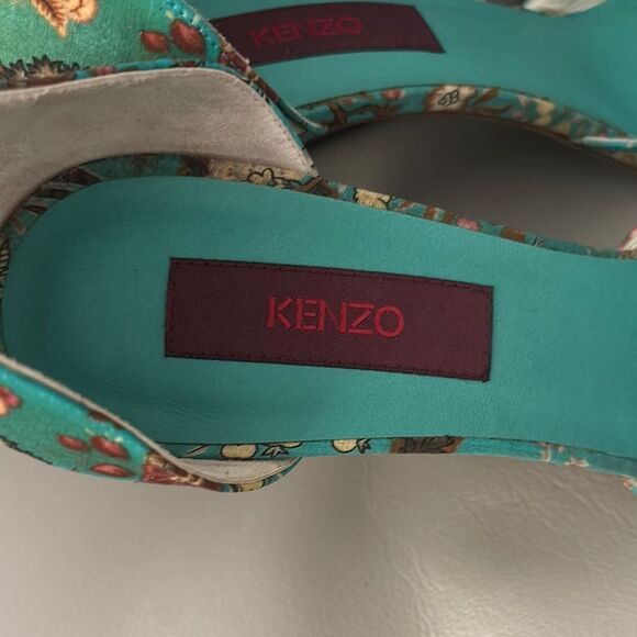 Kenzo Blue Heels with knit bows Y2K - Picture 4 of 5